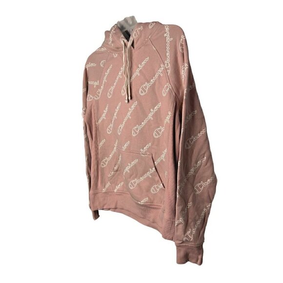 Champion Pink Drawstring Pullover Sweatshirt Hoodie w Pockets (Womens S) - Picture 6 of 10